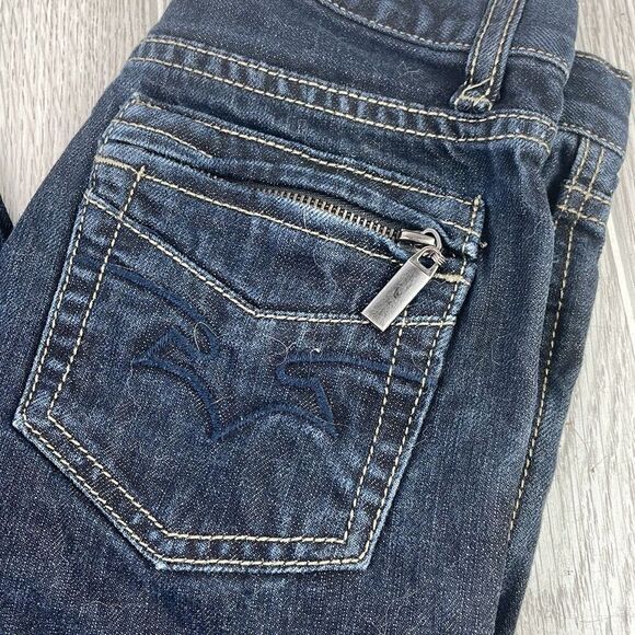 Route 66 Girl's Blue Five Pocket Style Denim Mid-Rise Slim Jeans Size 7 - Picture 2 of 9